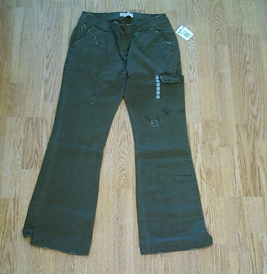 BKE JEANS LOW RISE OLIVE PANTS-SIZE 28 X 32-TAG 26-NWT