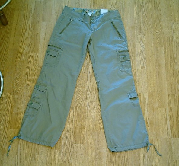 AEROPOSTALE JEANS LOW RISE UTILITY PANTS-SIZE 3/4-NWT