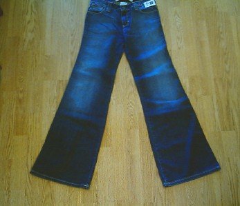 GAP LOW RISE STRETCH FLARE JEANS-SIZE 1-27 X 33 1/2-NWT