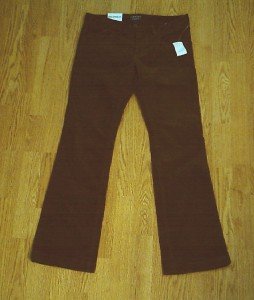 RALPH LAUREN JEANS BOOTCUT CORDUROY PANTS-10-34/32-NWT