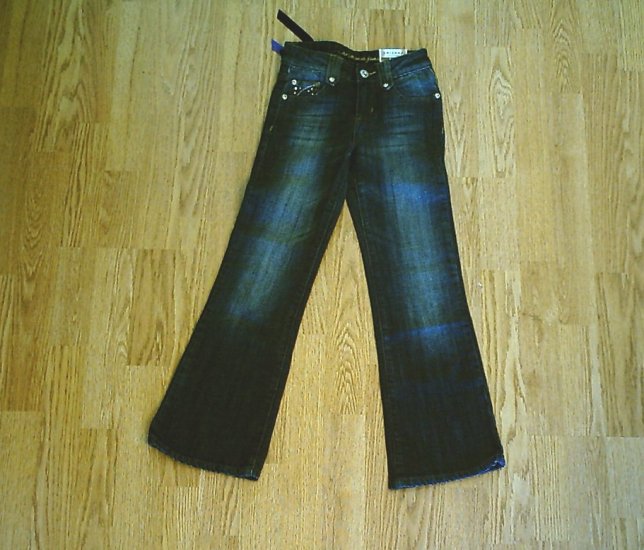 ARIZONA GIRLS FLARE STRETCH JEANS-7 SLIM-21 X 24.5-NWT
