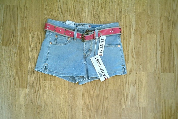 LEVIS JEANS 518 SUPERLOW SHORTS-SIZE 0-28 X 2 1/4-NWT