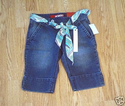 BONGO JEANS LOW RISE BERMUDA SHORTS-SIZE 3-27 X 11-NWT