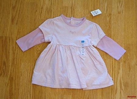 CHILDRENS PLACE GIRLS LONG SLEEVE DRESS-3-6 MONTHS-NWT