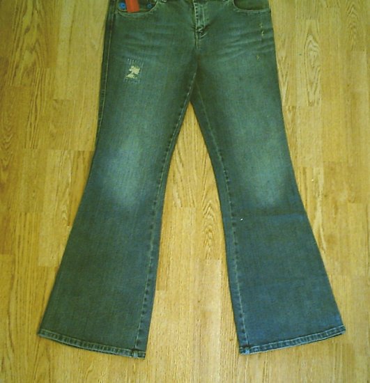 CALVIN KLEIN CHOICE STRETCH FLARE JEAN-33/33-TAG 31-NWT