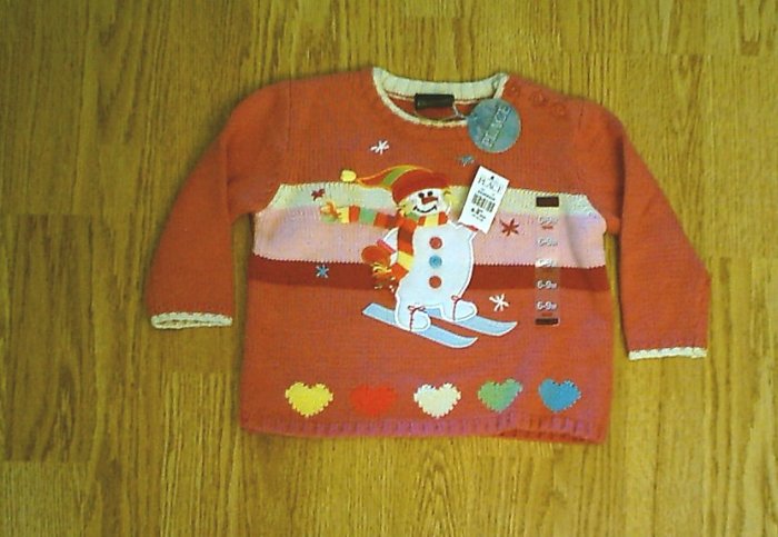 CHILDRENS PLACE JEANS GIRLS SWEATER-6-9 MONTHS-NWT