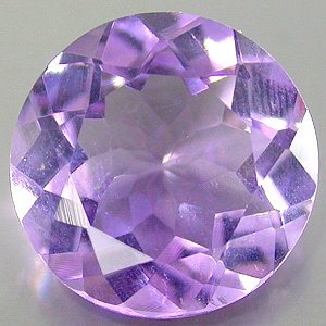 Large Natural Purple Amethyst 12mm round cut gem 5.00 carats