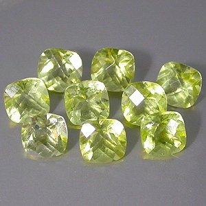 Natural Lemon Citrine Antique Cushion Cut With Checker Board Table 6mm gems $7.50 each