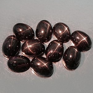 8x6mm Natural Star Diopside cabochon gem stones Black Just $5.00 each