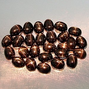 7.5x6mm Natural Star Diopside cabochon gem stones Black Just $5.00 each