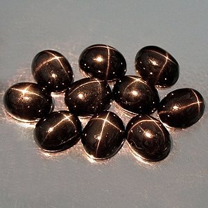 10x8mm Natural Star Diopside cabochon gem stones Black Just $10.00 each