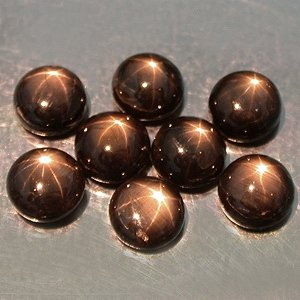 7mm Natural Star Sapphire cabochon gem stones Black Just $10.00 each