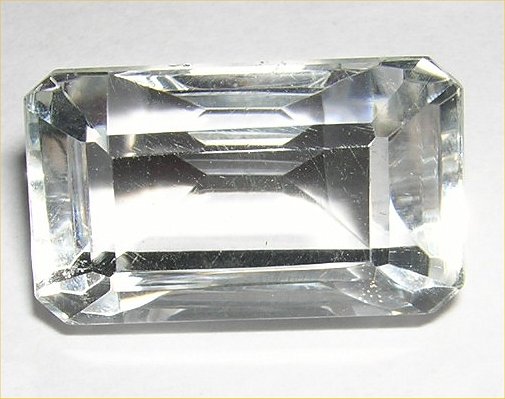Beautful very large 6 carat 11x9mm Diamond White Topaz Octagon