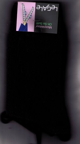 LeGale Micro Velour Sock - Black