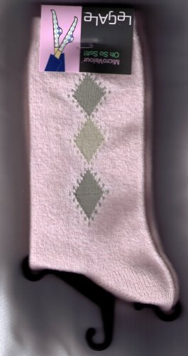LeGale Micro Fiber Velour Sock - 3 Diamond-Pink