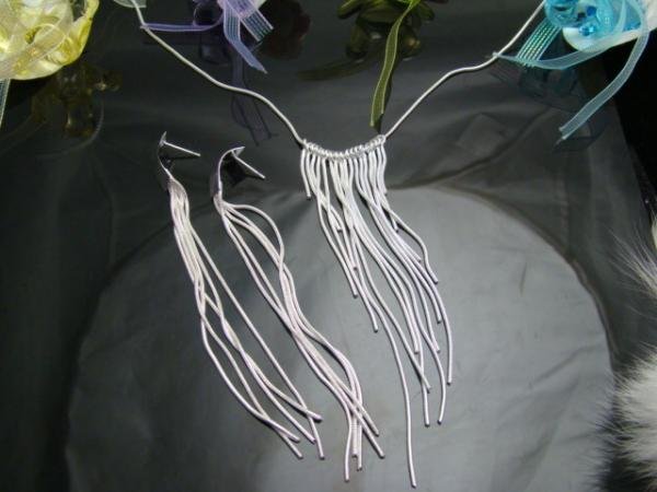 FREE P&P!925 SILVER CHARM EARRINGS & NECKLACE #S114