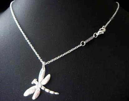 FREE P&P! 925 SILVER dragonfly NECKLACE #18