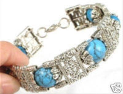 Tribe Jewelry Tibet Silver & Turquoise Bracelet
