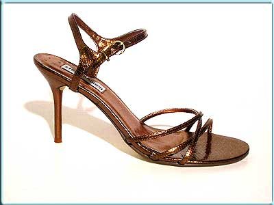 STEVE MADDEN Strappy GOLD BROWN Sandals Shoes Pumps Size 9