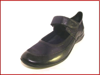 NINE WEST Black Leather & Textile FLATS Sz 7.5