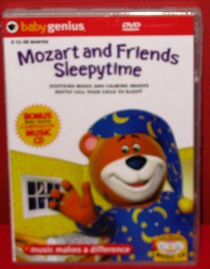 Baby Genius Mozart and Friends SleepyTime w/ bonus music CD NEW