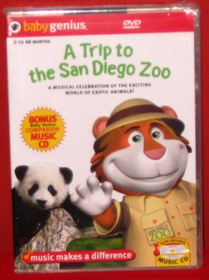 Baby Genius A trip to the San Diego Zoo w/ bonus music CD
