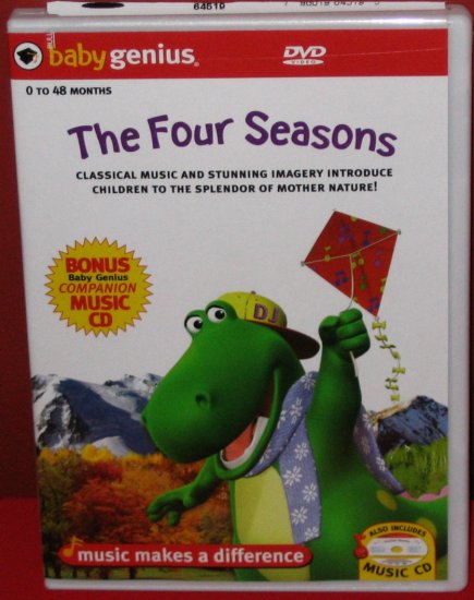 Baby Genius Four Seasons w/ Bonus Music CD NEW!!!