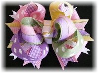 Spring Easter Deluxe Pastel Hair Bow