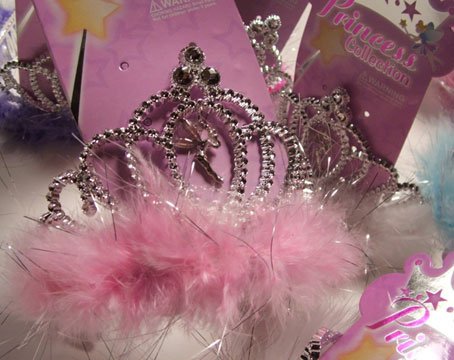 Pink Marabou Tiara Crown