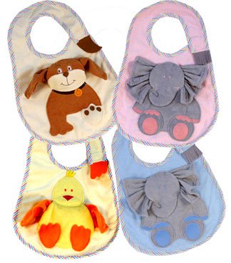 Squeaker Bib and washcloth set