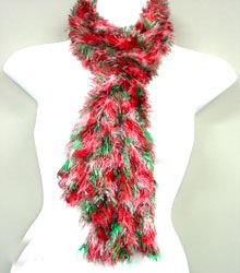 Red Green White blended Magic Scarf