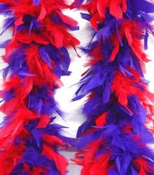 Red & Purple Feather BOA