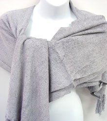 Grey Chenille Feel Shawl