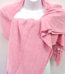 Light Pink Chenille Feel Shawl