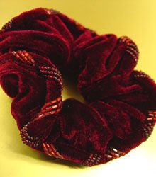 red Velvet Beaded Scrunchy 1HA3002799