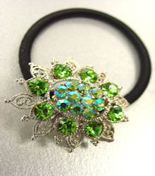 Green Starburst Ponytail Holder 1HA2520188