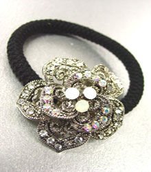Clear Rose Ponytail Holder 1HA2520225