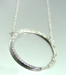 Sterling Silver Circle of Love Necklace 1N009189