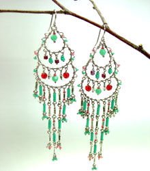 Colorful Exquisite Beads Dangle Earrings 1E001MP23