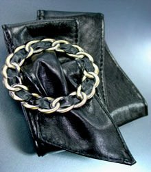 Black Antique Buckle Wrap Belt 1BTB0012432