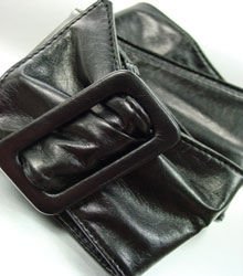 Black Buckle Wrap Belt 1BTB1038008