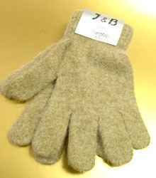 Beige Acrylic & Angora Fur Glove 1GLOVE466