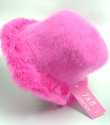 Pink Angora with Rabbit Fur Trim Fashion Hat 10H400205