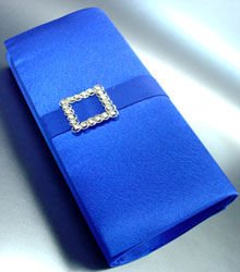 Blue Satin Square Crystals Fashion Bag Handbag 131292