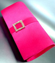 Pink Satin Square Crystals Fashion Bag Handbag 131292