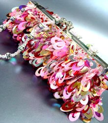 Pink Multi Confetti Sequins Cha Cha Bag Handbag 14008698