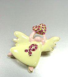 Breast Cancer Pink Ribbon Angel Pin 1BP05030157
