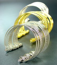Dozen Metal Wire Cuff Style Bracelets 1DB400953