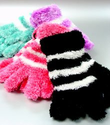 Dozen Assorted Striped Magic Gloves 1ETB8503