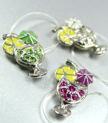 Dozen Colorful Crystals Cocktail Toe Ring 1TR261208